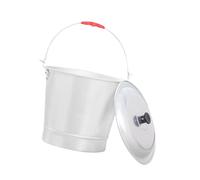perfk Secchio in alluminio per l'acqua per il ghiaccio d'acqua della fattoria per la casa con manico, coperchio Secchio per birra Secchio per birra Secchio, Capacità 9 Litri