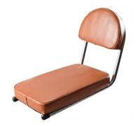 perfk Sedile Posteriore Bicicletta con Schienale Robusto Cuscino Morbido Copertura Resistente All’usura Adatto a Passeggeri E Utilizzo Quotidiano, Marrone