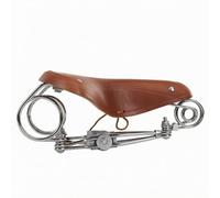 perfk Sella Impermeabile per Bicicletta con Rivetti Decorativi Superficie in Pelle Vintage Struttura Ammortizzante Design Ergonomico Adatto per Ciclisti Commuting Decorazione Bici d'Epoca, Marrone