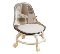 perfk Sgabello Girevole Multifunzione con Ruote Grigio