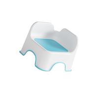 perfk Sgabello per Bambini Piccolo Sgabello per Doccia Comodo ergonomico con Schienale Sgabello per Scarpe Poggiapiedi per Appartamento, Blu