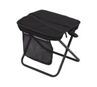 perfk Sgabello Pieghevole per Zaino, Sedia da Campeggio Portatile, poggiapiedi, Borsa a Tracolla, Sedia pigra per Esterni, Sedile da Pesca per Donne e, Black And S
