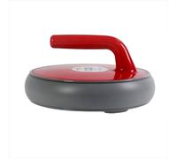 perfk Simulation Ball Set Pavimento Gioco Sport Team Scorrevole Materiali Resistenti Funzionalità Portatile Adatto per Attività Scolastiche Ed Eventi Organizzativi, Rosso, Manico Rotondo