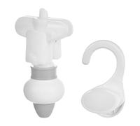 perfk Spremiagrumi per sacchetti di ricarica, dispenser con gancio appeso invertito, dispenser per contenitori ricaricabili per la cura della, Grigio