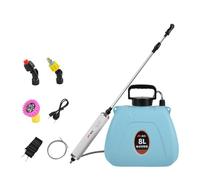 perfk Spruzzatore da Giardino Ricaricabile con Impugnatura da 8 Litri, Leggero e Portatile, con ugelli nebulizzatori, spruzzatore Elettrico con Bacchetta, Utilizzare Circa 230 Minuti