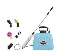 perfk Spruzzatore Elettrico da Giardino con Lancia Retrattile da 5 Litri con Tracolla, Potente spruzzatore Elettrico con Impugnatura Ricaricabile per Il, Utilizzare Circa 200 Minuti