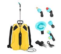 perfk Spruzzatore Elettrico per Acqua, Versatile e Portatile con Tracolla e Asta Retrattile, Ideale per l'agricoltura la Pulizia del Prato, Giallo