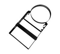 perfk Staffa per tubo, morsetto per canna fumaria, ferramenta per uso domestico in acciaio al carbonio, regolabile e resistente al calore, fascetta