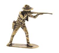 perfk Statua da cowboy occidentale, scultura da cowboy, artigianato creativo, figura rustica, Feng Shui per sala da pranzo, hotel, ufficio, libreria, Style a