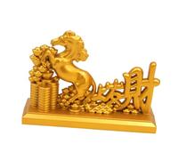 perfk Statua di cavallo in stile cinese, statuetta di cavallo, opera d'arte Feng Shui, ornamento, decorazione per la casa, scultura di animali per, 5.5 X 8.5 Cm