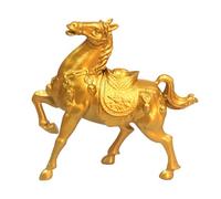 perfk Statua di cavallo in stile cinese, statuetta di cavallo, opera d'arte Feng Shui, ornamento, decorazione per la casa, scultura di animali per, 7.5 Cm X 8 Cm