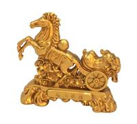 perfk Statua di cavallo in stile cinese, statuetta di cavallo, opera d'arte Feng Shui, ornamento, decorazione per la casa, scultura di animali per, 8 Cm X 8.5 Cm