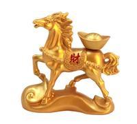 perfk Statua di cavallo in stile cinese, statuetta di cavallo, opera d'arte Feng Shui, ornamento, decorazione per la casa, scultura di animali per, 8.8 Cm X 8.4 Cm
