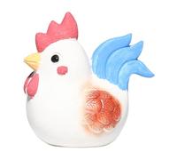 perfk Statua di Gallo in Argilla Viola, Regalo Artigianale per Animali da tè, Collezione Tradizionale, Vassoio da tè Feng Shui, Accessorio Decorativo per