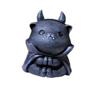perfk Statua di Gatto in Resina, Decorazione per Il Tè, Arte, Artigianato, Ornamento Da Tavolo, Scultura per Mobile, Sala Da Tè, Libreria, Soggiorno, C