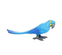 perfk Statuetta di Pappagallo Realistico, Modello in Miniatura di Uccello, Decorazione da Scrivania, Articoli per Feste, Statua di Animale Giocattolo per Ba, Blu