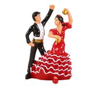 perfk Statuina di sposi, statua decorativa da collezione, artigianato artistico, scultura di coppia, ornamento da tavolo per la scrivania di, Bordo Bianco