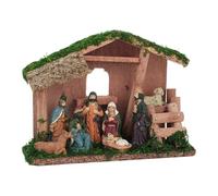 perfk Statuine del presepe di Natale con Statuetta Religiosa Stabile, Set per presepe per Feste, Festival, armadietto, Fattoria, Style a