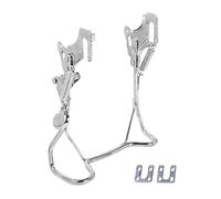 perfk Supporto da Pavimento per Bicicletta Elettrica, Portabici da Parcheggio in Materiale di Ferro, Cavalletto Bici Elettrica per Ripararla, Parcheggiarla O Pulirla, Doppia Apertura, 18inch