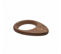 perfk Supporto per Colare Caffè Accessorio Portafiltro Base Legno di con Inserto in Ottone Apertura Centrale per Dripper su Caraffa O Mug Design Sottile E Stabile Finitura Naturale Adatto a