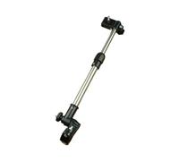 perfk Supporto per ombrello per bicicletta, in acciaio inox, girevole, resistente, facile da installare, connettore di supporto, morsetto per manubrio.