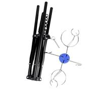 perfk Supporto per treppiede per flebo, supporto per sacca flebo, leggero, robusto, pieghevole con gancio, da pavimento per ospedale, viaggio, assistenza