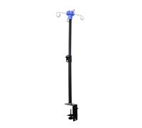 perfk Supporto Telescopico Portatile per Flebo, Ideale per I Viaggi E Come Comodino a Casa. Include 4 Ganci E Un Robusto Supporto.