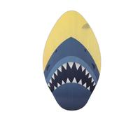 perfk Tavola Skimboard per Bambini Tavola da Spiaggia Tavola da Mare Tavola da Pratica Materiale Poplar Legno Superficie Resistente Design Maneggevole , 35 Inch , Shark