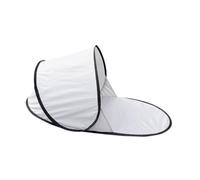 perfk Tenda da Spiaggia monostrato, Facile da Montare, Antivento, Parasole per attività all'aperto, Campeggio, Pesca, Alpinismo, Bianco