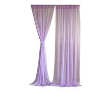 perfk Tende da Sfondo per Decorazioni Nuziali, fondali Morbidi per Fotografia, 2 Pannelli per Cerimonia di Matrimonio, Fidanzamento, Sala ricevimenti, Viola