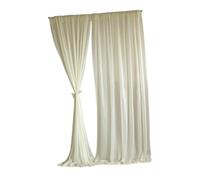 perfk Tende da Sfondo per Decorazioni Nuziali, fondali Morbidi per Fotografia, 2 Pannelli per Cerimonia di Matrimonio, Fidanzamento, Sala ricevimenti, Beige