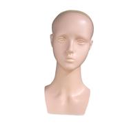 perfk Testa di manichino femminile Porta parrucca Espositore per cappello multiuso Testa di manichino professionale Busto Testa di visualizzazione per, Pelle