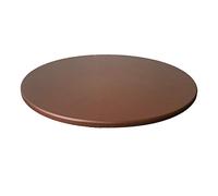 perfk Tovaglia Tonda Impermeabile in Poliestere con Elastico 60cm, caffè