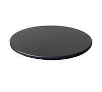 perfk Tovaglia Tonda Impermeabile in Poliestere con Elastico 60cm, Nero