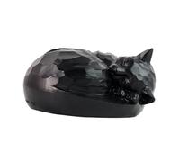 perfk Urna per gatti, scultura di animali, statuetta commemorativa, decorativa, resistente alle intemperie, per animali domestici, per cortile, cimitero,