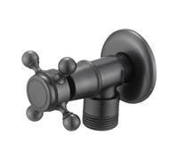 perfk Valvola di Arresto angolare per Bagno, Controllo del Flusso, Accessori Portatili, valvola di intercettazione dell'Acqua in Rame per lavandino, WC, Style C