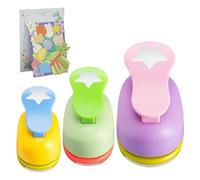 Perforadora de papel: perforadora de 8 pulgadas, peroradora de un solo orificio, diseños artesanales para perfordora de aleación de estrellas de tarjetas | Suministros portátiles multifuncio