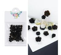 perforare le pietre preziose, 4,5 g di strass for nail art a forma di fiore in acrilico, multicolore, misure miste, 50 pezzi(50Pc-SCH05)