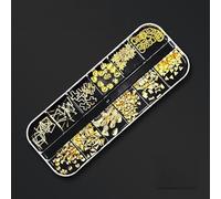 perforare le pietre preziose, Strass Hotfix AB Flatback Cristallo Multicolore Varie Misure 12 Griglia Scatola Nail Art(125)