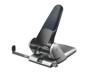 Perforatore 5180 - passo 8 cm - max 65 fogli - 2 fori - nero - Leitz