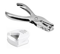 Perforatore a Pinza Singolo Foro, Bucatrice per Fare Cerchi, Perforatrice per Arrotonda Angoli da Utilizzare a Casa, in Ufficio e a Scuola (2, Bianco, 6MM)