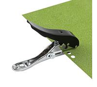 Perforatore di Carta 8mm Palmare Perforatore a Foro Singolo con Impugnatura Resistente Perforatrice Singola Portatile con Scala Regolabile per Artigianato Etichetta Biglietto Taccuino Carta(Nero)