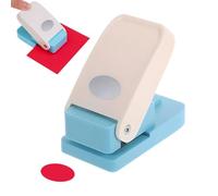 Perforatore di schede per hobby creativi e carta, pratico perforatore ovale per scrapbooking e hobby creativi, perforatore per etichette e biglietti di auguri, diario di cancelleria