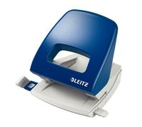 Perforatore Metal Rim 5005 - passo 8 cm - max 25 fogli - 2 fori - blu - Leitz
