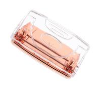 Perforatore Multiuso Rosa Oro per Diario, Scuola e Ufficio | Lega di Alluminio e Plastico, Design Compatto da Scrivania, Impugnatura Ergonomica Antiscivolo