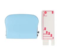 Perforatore per carta a 3 fori, perforatore portatile per fogli sciolti per B5, A5, A6, A7, A4, capacità di 5 fogli con fori da 5,5 mm e distanza di 19 mm, corpo in metallo per uff