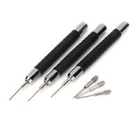 Perforatore per Cinturini in Lega di qualità Facile Rimozione delle Maglie, Set di 3 Comodi Strumenti per gli Appassionati di Riparazione di Orologi