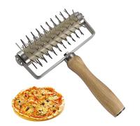 Perforatore per impasto per pizza - Rullo per pasticceria con punte, strumento per forare l'impasto | Perforatore per impasto, eliminatore di bolle d'aria nell'impasto, rullo per pasticceria efficient