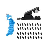 Perforatore per Irrigazione a Goccia Kit, 2 in 1 Perforatore per Tubi di Irrigazione a Goccia e Tagliatubi con 40 Tappi Accessori Giardinaggio