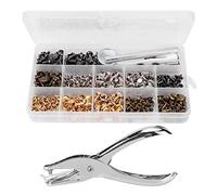 Perforatore per pelle, 240 set Kit di pinze per rivetti a doppia faccia Kit di rivetti in pelle Kit di bottoni automatici in pelle Rivetto a doppio cappuccio per cinture Giubbotti